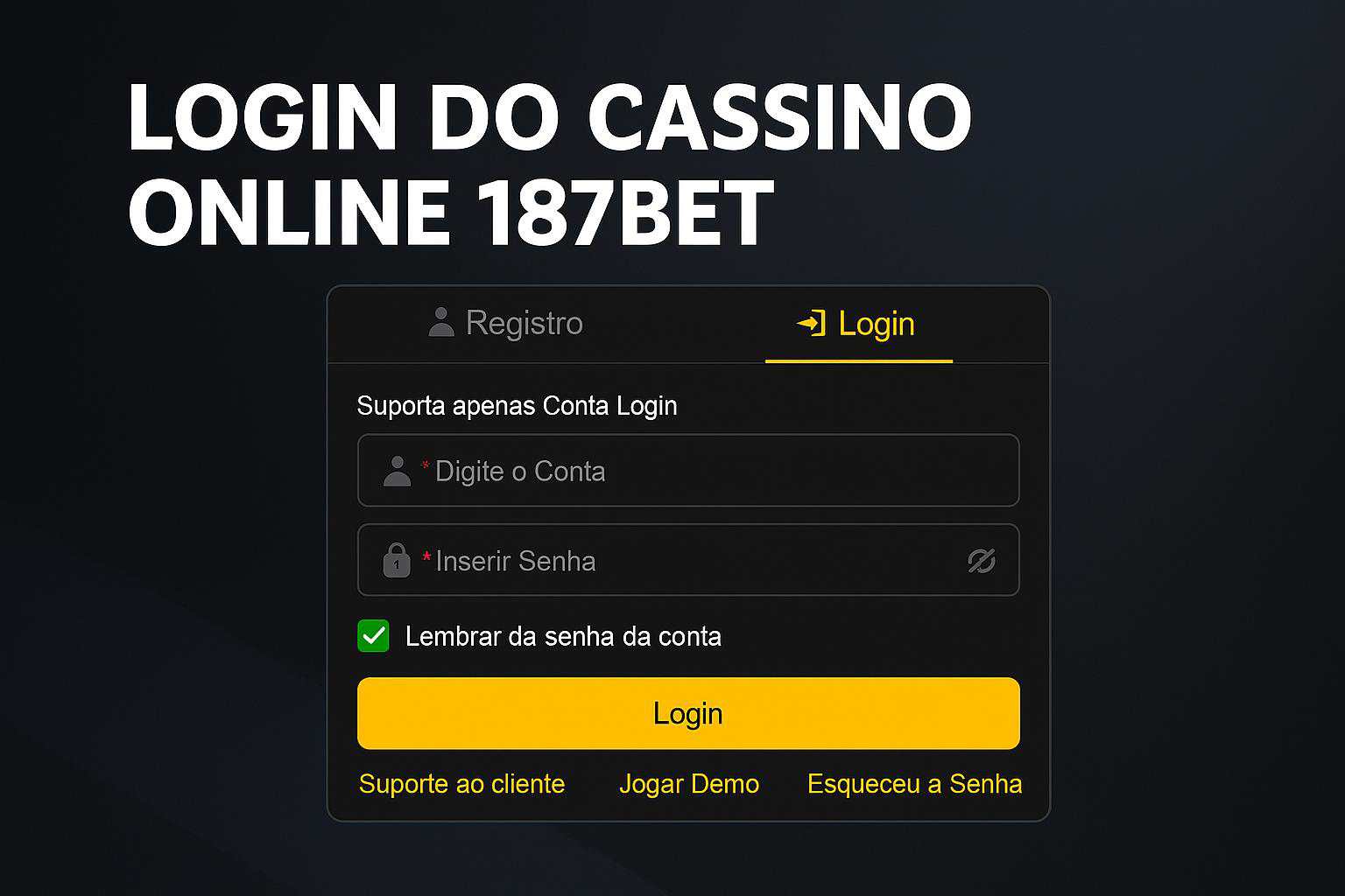 Não Perca tempo, o rRgistro na site 187BET